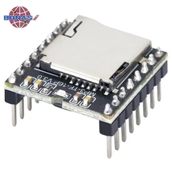 DFPlayer Mini odtwarzacz MP3 moduł MP3-TF-16P V3.0 TF karta U Disk Mini Audio płyta modułu głosu IO/Port szeregowy/reklama dla Arduino Diy