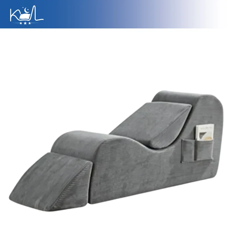 Vacuum Compressed Single Lounge Chair, Foldable Yoga Recliner Sofa for Balcony, Lightweight Compression Foam Floor Chair