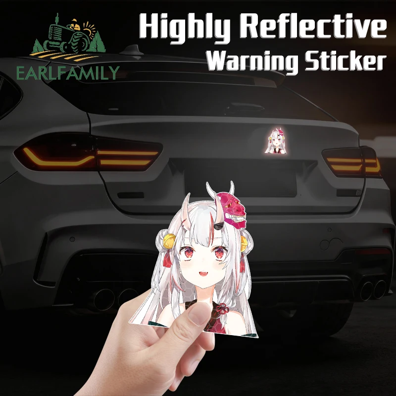 

EARLFAMILY Hololive Half Body All Character Car Reflective Stickers Personality Anime Decals Occlusion Scratch Vinyl Car Wrap