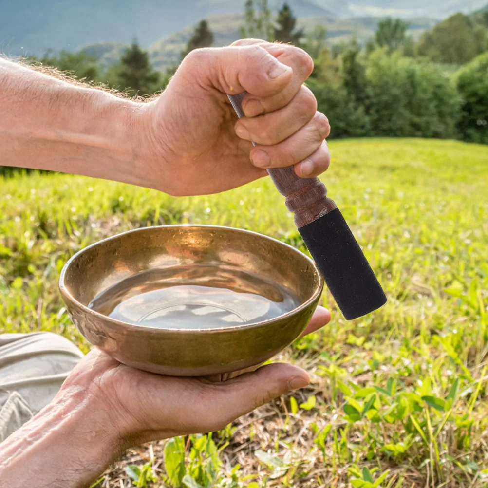 

3Pcs Nepalese Wooden Singing Bowl Mallet Comfortable Handling Precise Control for Meditation Yoga Sound Healing Instruments