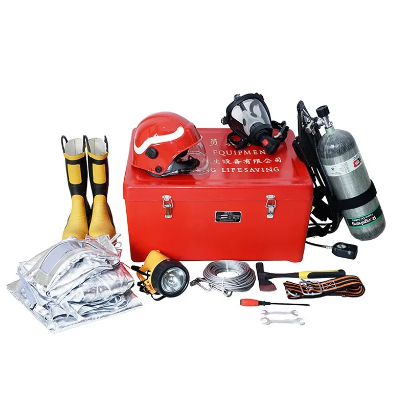 CCS Marine fire fighting fireman equipment outfit with box