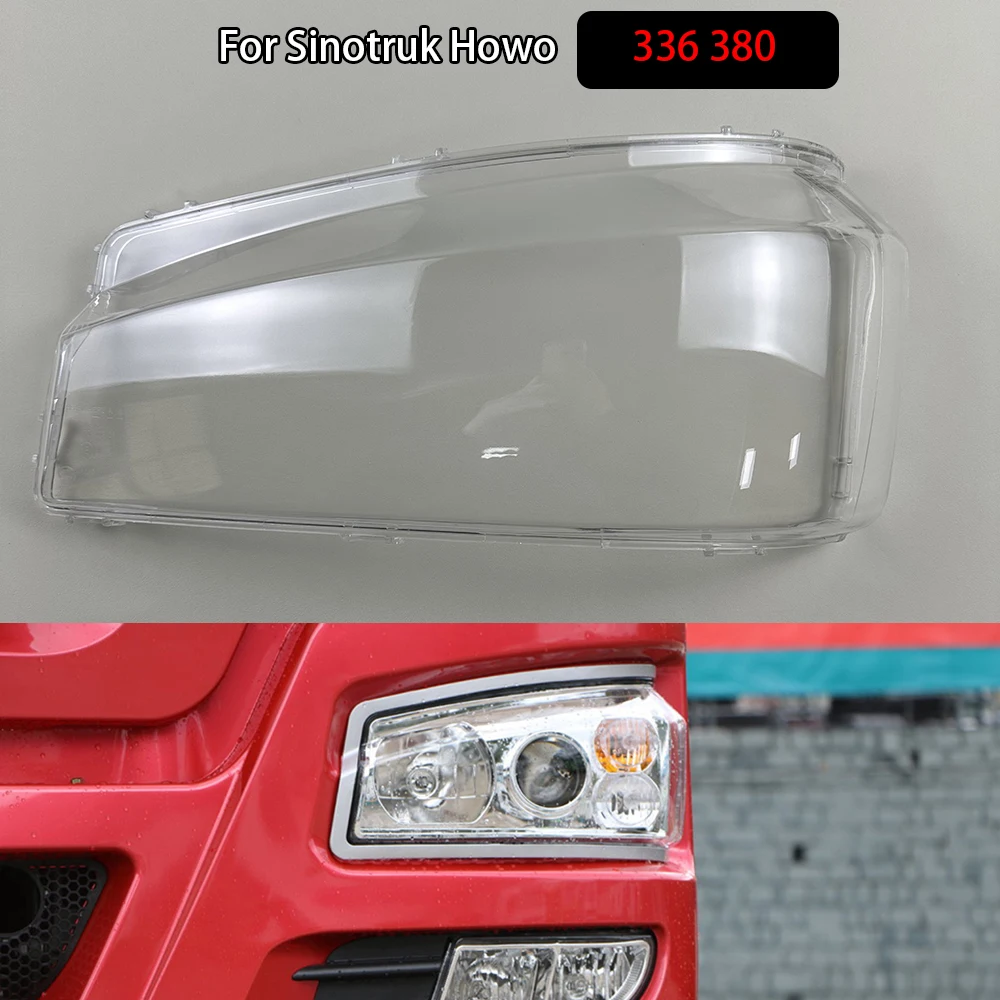 

For Sinotruk Howo 336 380 Headlamp Transparent Shell Lampshade Lamp Shade Front Headlight Cover Lens Plexiglass