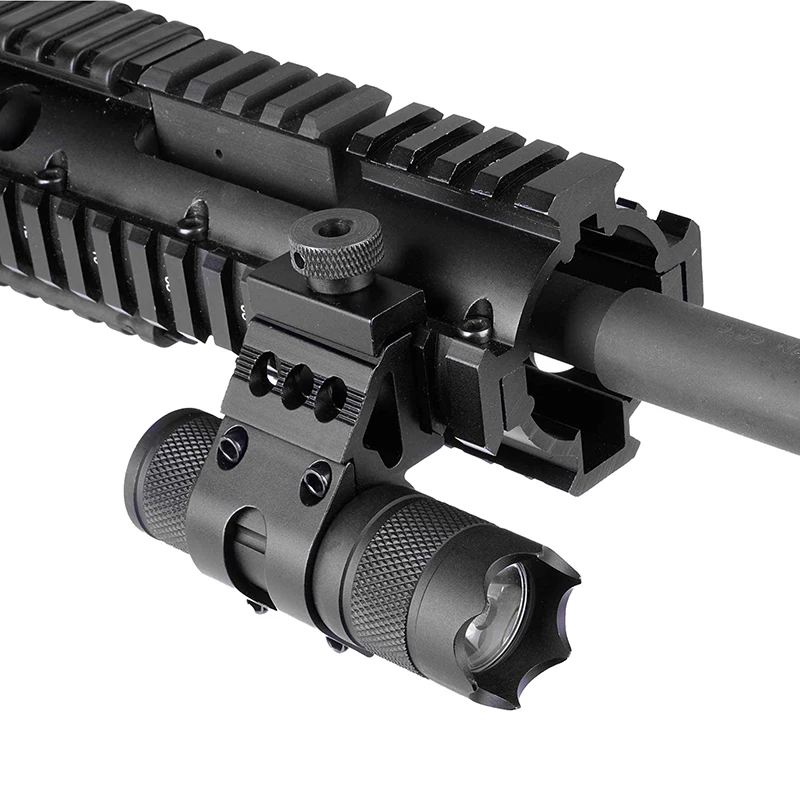 1Pair 25.4mm Quick Release Offset Flashlight Scope Mount 20mm Rail 45 Degree Sight Mount Hunting Accessories'