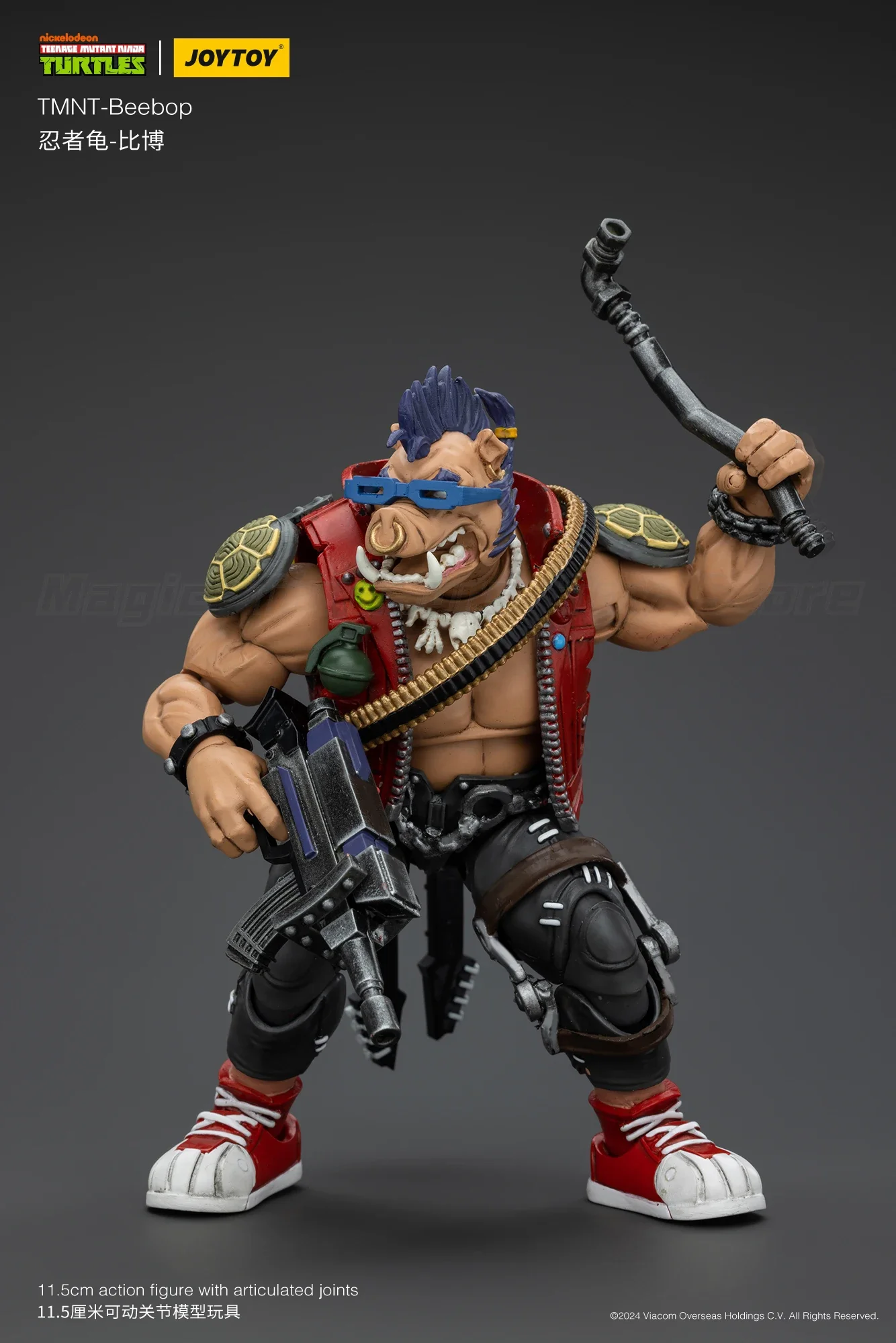 MT】JOYTOY 1/18 Action Figure TMNT Ninja Turtles Beebop Rocksteady