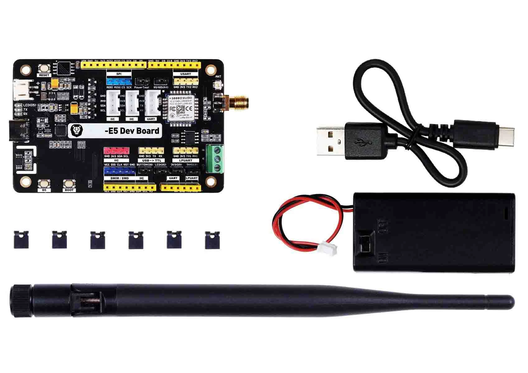 LoRa module 868 915 mhz -Wio-E5 Dev Kit - STM32WLE5JC, ARM Cortex-M4 and SX126x embedded, supports LoRaWAN on EU868 & US915