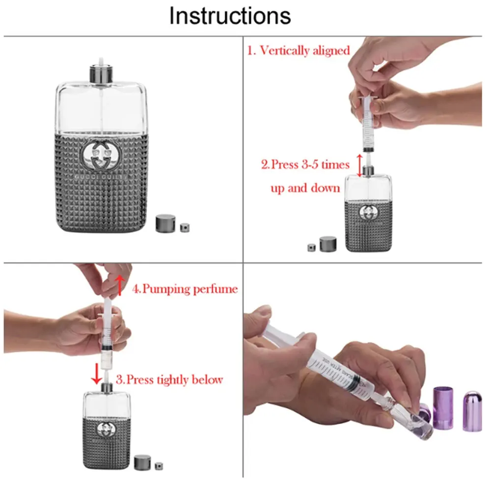 20/30/50 個 5ML プラスチック香水シリンジ、詰め替え可能なボトルの定量的な分配用、化粧品ポンプシリンジツール