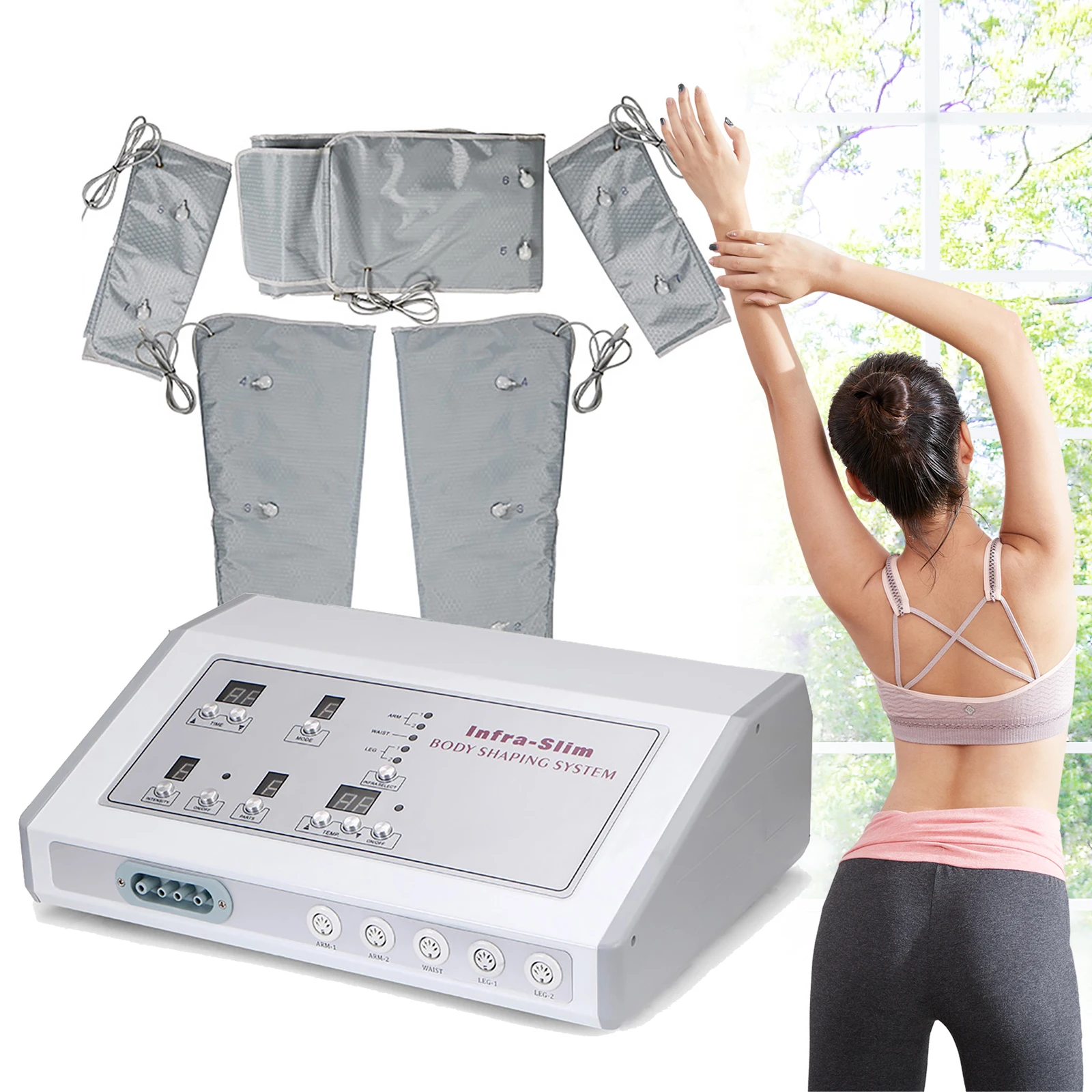 

Infrared Slimming Suit Full Body Massage Electric Heat Slimming Suit Electric Heat Slimming Suit Kit Body Contouring Weight Loss