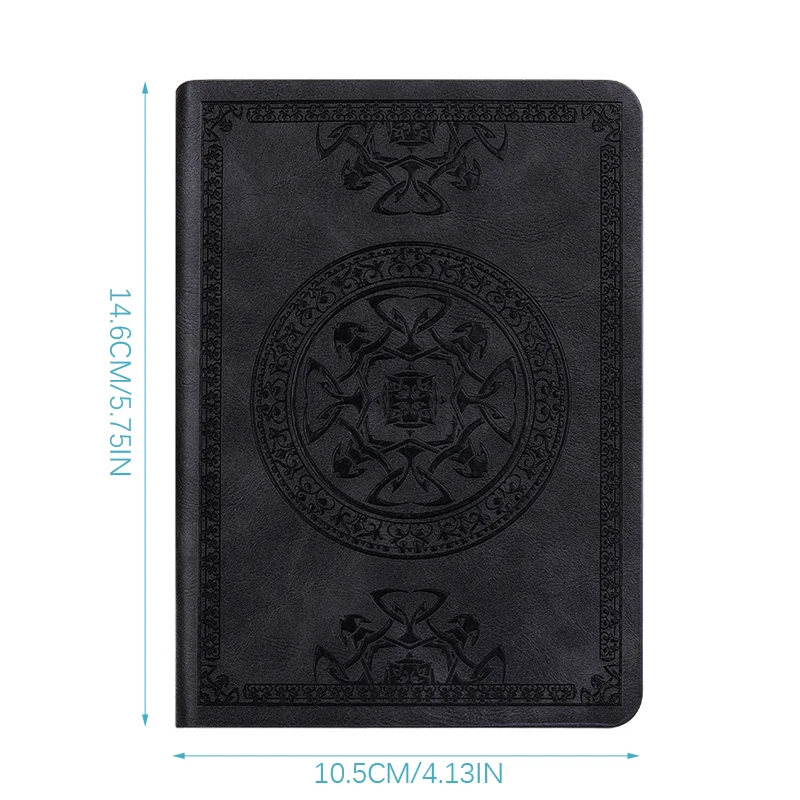 A6 Retro Style Pocket Type Mini Notebook Artificial PU Leather Writing Book Portable Notepad Office Bookkeeping