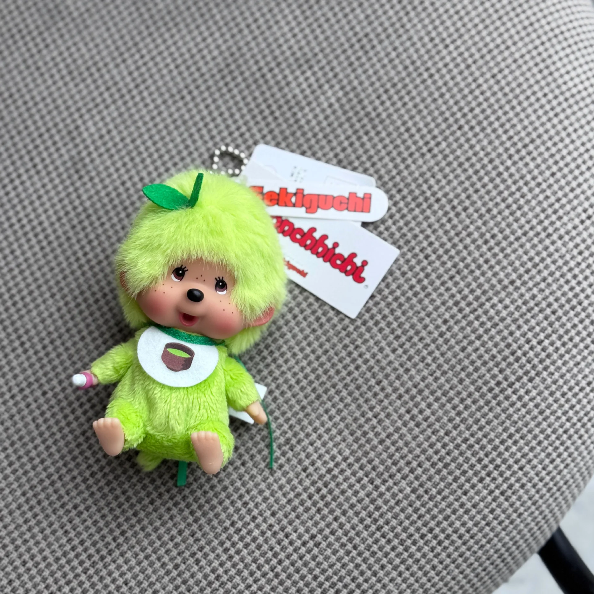Fruit green apple cute Meng Qiqi plush keychain small pendant plush doll bag accessories gift