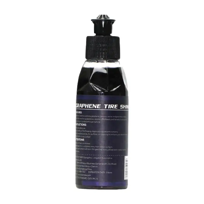 Tire Coating Lasting Glossy Tire Shine 100ml Car Tire Coating Stain Remover Shine For High Gloss Shine Black Brightener Renewal