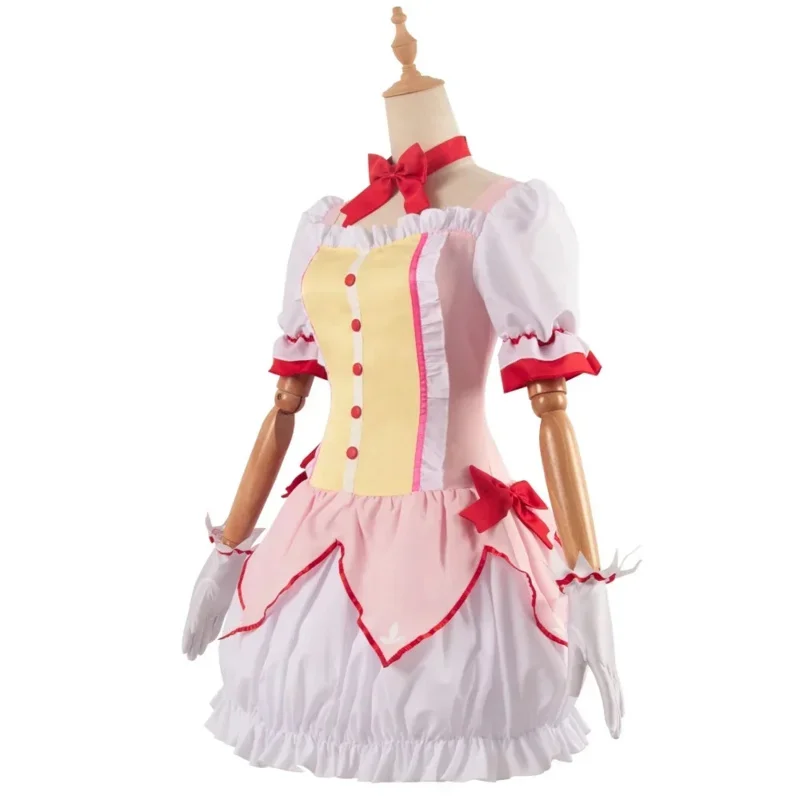 Kaname Madoka Costume Cosplay Anime Vestiti per donna Magica Kaname Parrucca vestito Kaname Madoka Abiti