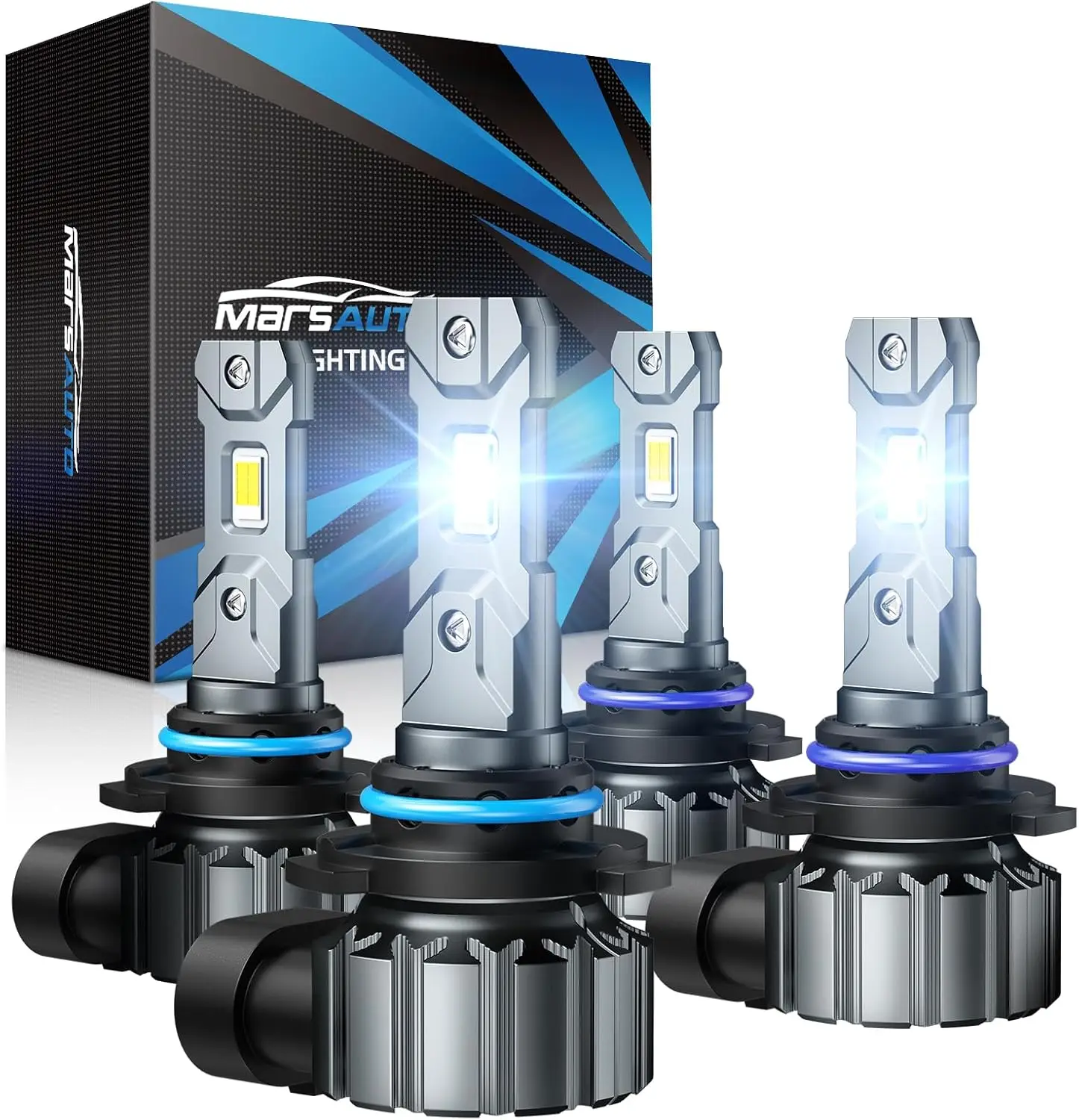 

9005/HB3 9006/HB4 LED Bulbs Combo, 60,000LM Super Bright, 6000K Cool White, IP68 Waterproof, Plug and Play in 3 Min