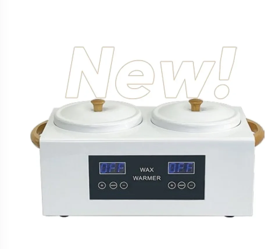 2024 Newest Design Digital Touch Control Double Wax Heater 1000ml Beauty Salon Sugar Wax Melting Pot 2lbs Double Hard Wax Warmer