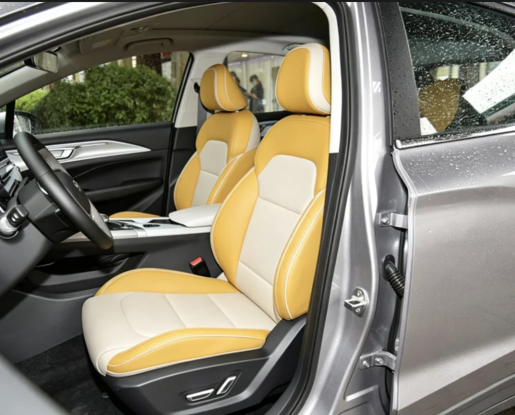 Für Geely Geometry C 2020 Maßgefertigte Autositzbezüge Luxuriöses Nappaleder 100% Passgenau Innenraumzubehör 360 ° Vollständige Abdeckung – Detail 2