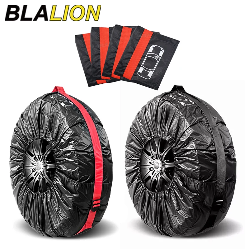 BLALION 1PCS Universal Car Spare Tire Cover Case Auto Wheel Tire Storage Bag 210D Oxford Cloth Dust-proof Protector Car Styling