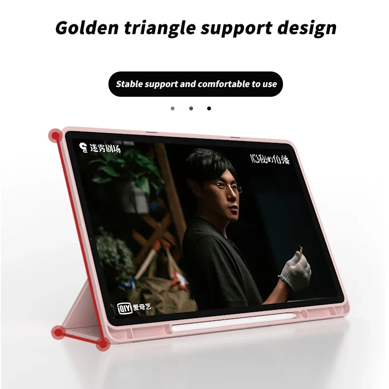 Pink Case For Samsung Galaxy Tab S7/S8/S9 11 in S6 Lite 10.4 S7 FE S8 S9 Plus 12.4 S8 S9 Ultra 14.6 With Pen Tray Tablet Cover