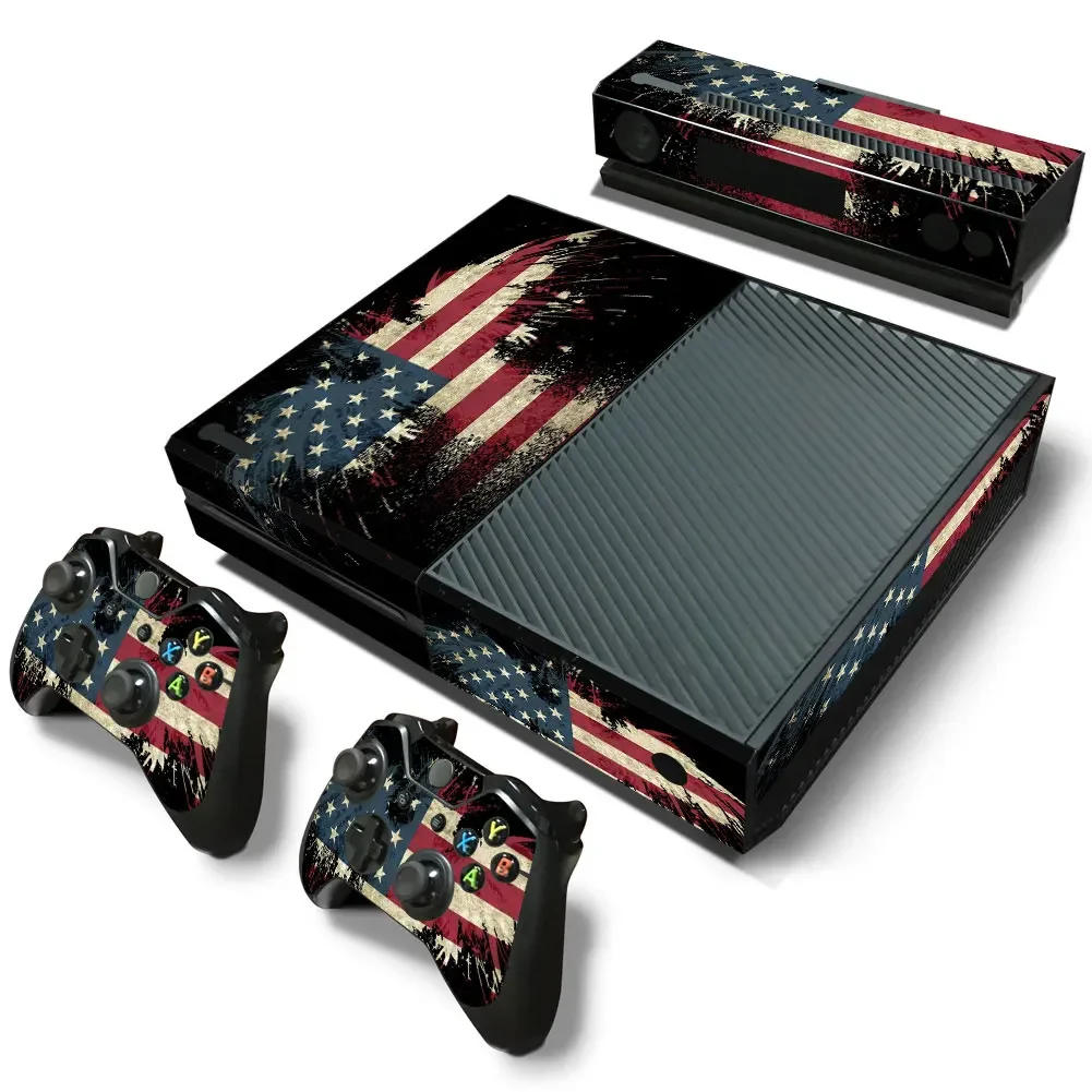 17 colors flag Classic Skin Stickers for XBOX One Console and 2pcs Controllers Skin Decal