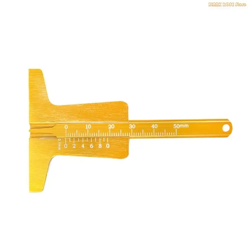 K1AE Tire Thread Depth Gauge for Various Vehicles Including Car and Bikes Portable
