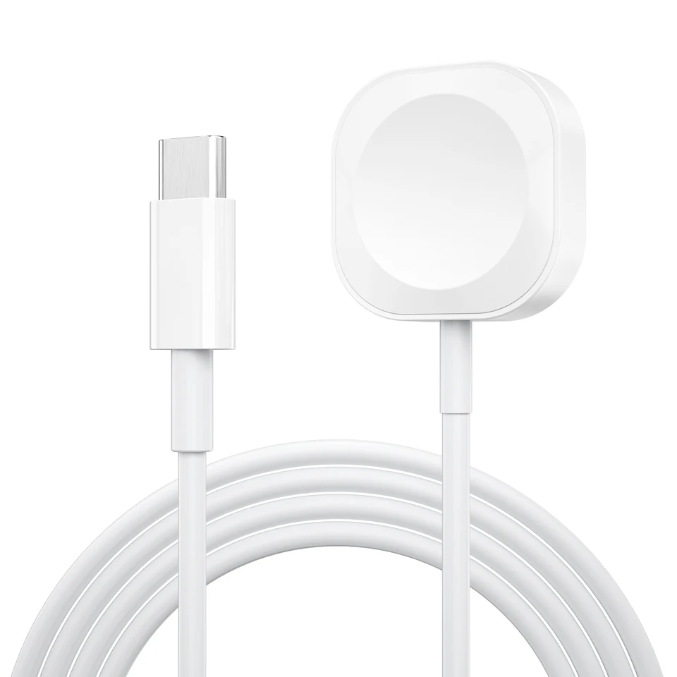 iWatch 8/7/6/5/SE 용 USB 유형 C 자기 무선 충전기 Apple Watch Series Ultra 용 USB C 휴대용 고속 충전 스테이션