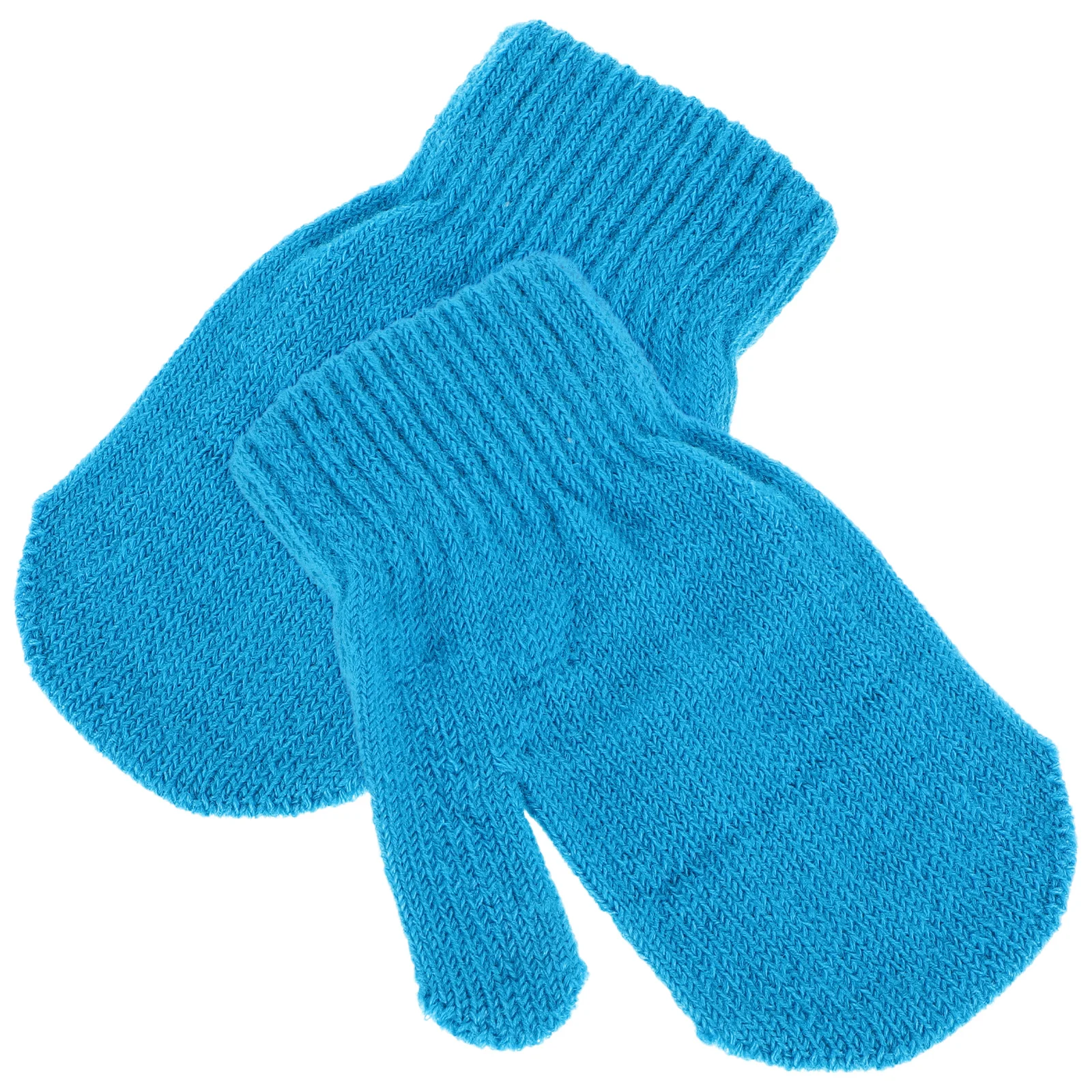 

Warm Winter Mittens Knitted Gloves Comfortable Newborn Toddler Baby Kids Solid Elastic Cozy Mittens Infant