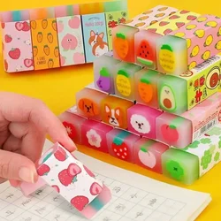 Primary Student Prizes Kawaii Fruit Watermelon Common Lemon Eraser Rubber Eraser Promotional Gift Stationery Erasers for Kids