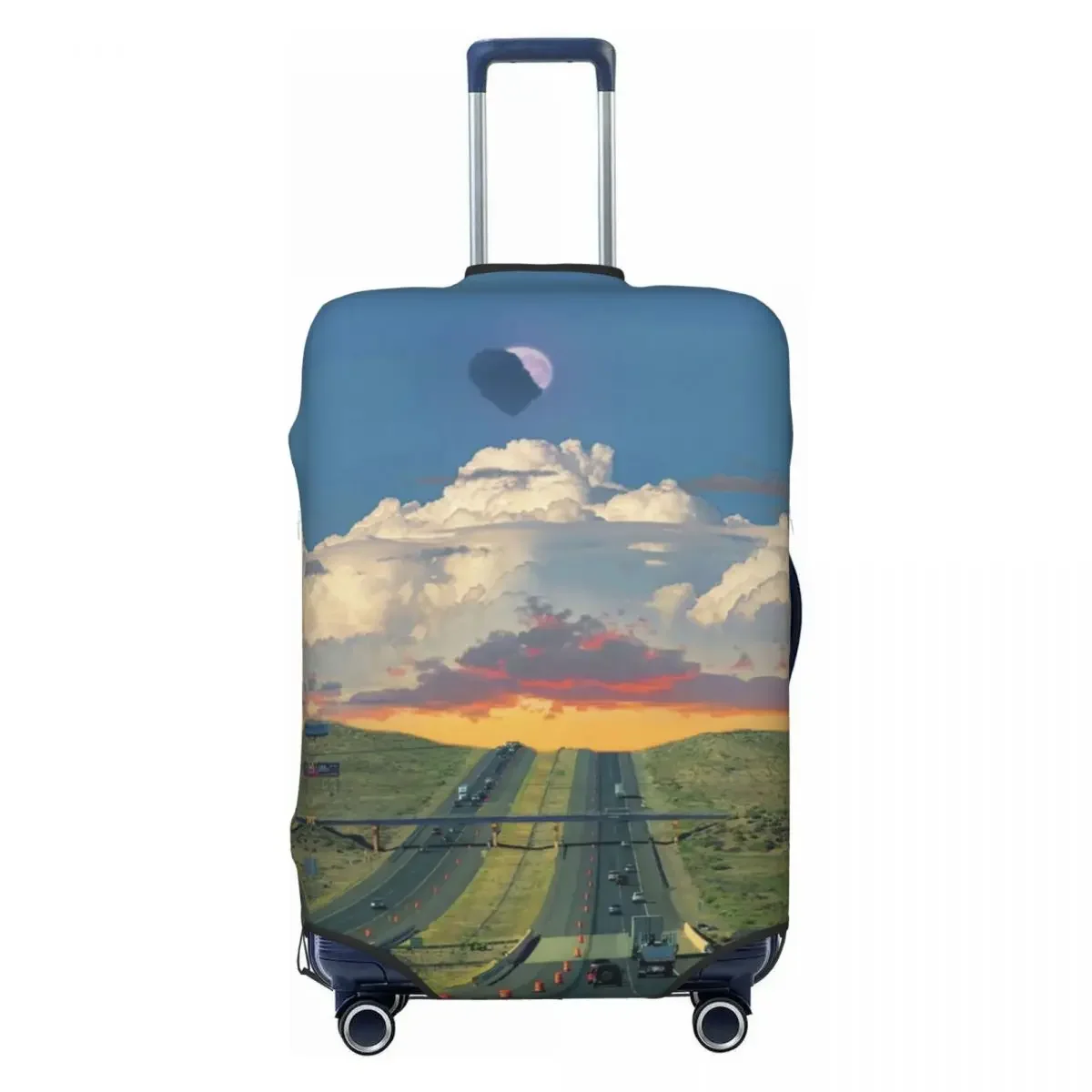 3D Road Print Suitcase Cover Fashion Practical Cruise Trip Protection Luggage Supplies Vacation