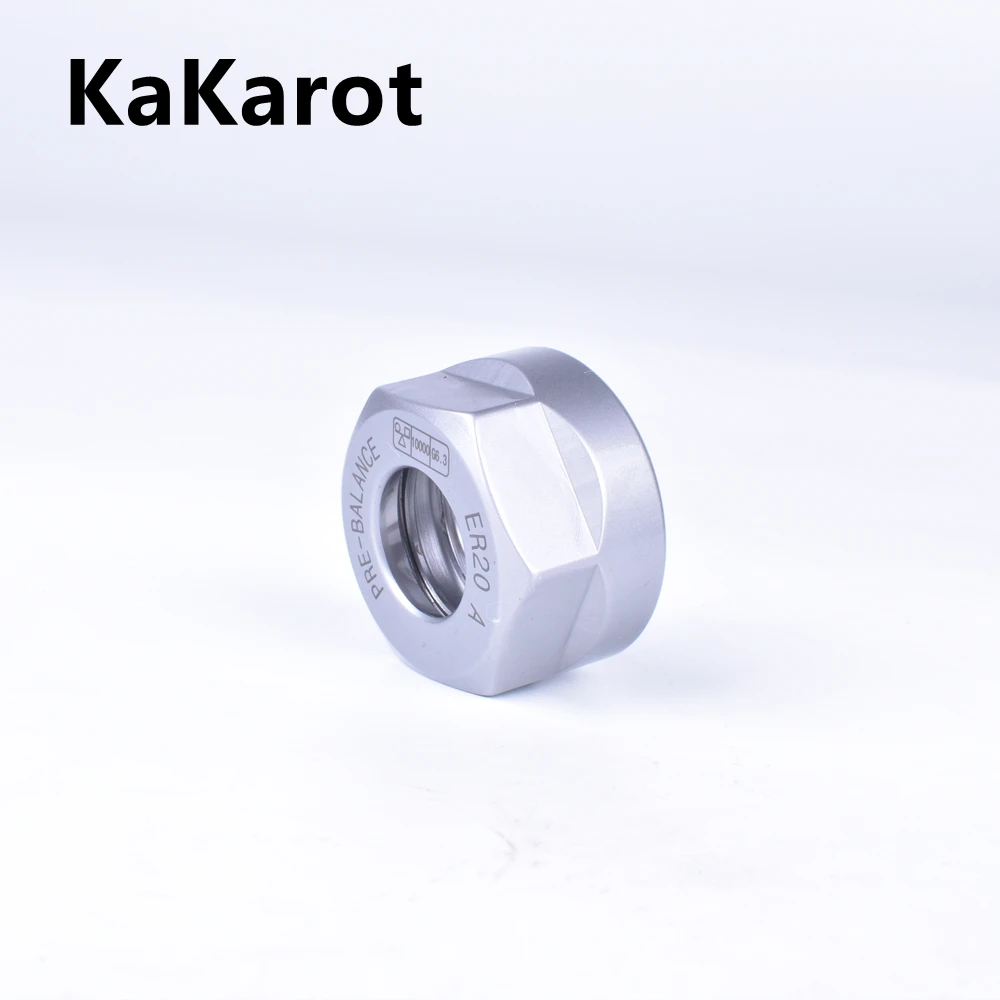 Kakarot er-porca de mandril de pinça er8/er11/er16/er20/er25/er32/er40, tipo a/m/um para suporte de broca e fresa de torno cnc