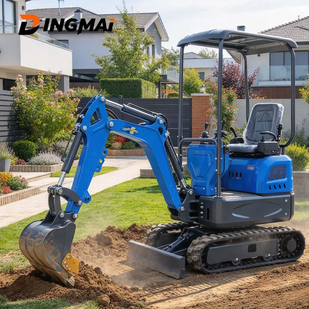 Customizable Micro Excavator Loncin Engine 0.6 Ton Heavy Duty Cast Iron Frame For Agriculture Landscaping Trenching Pool Digging