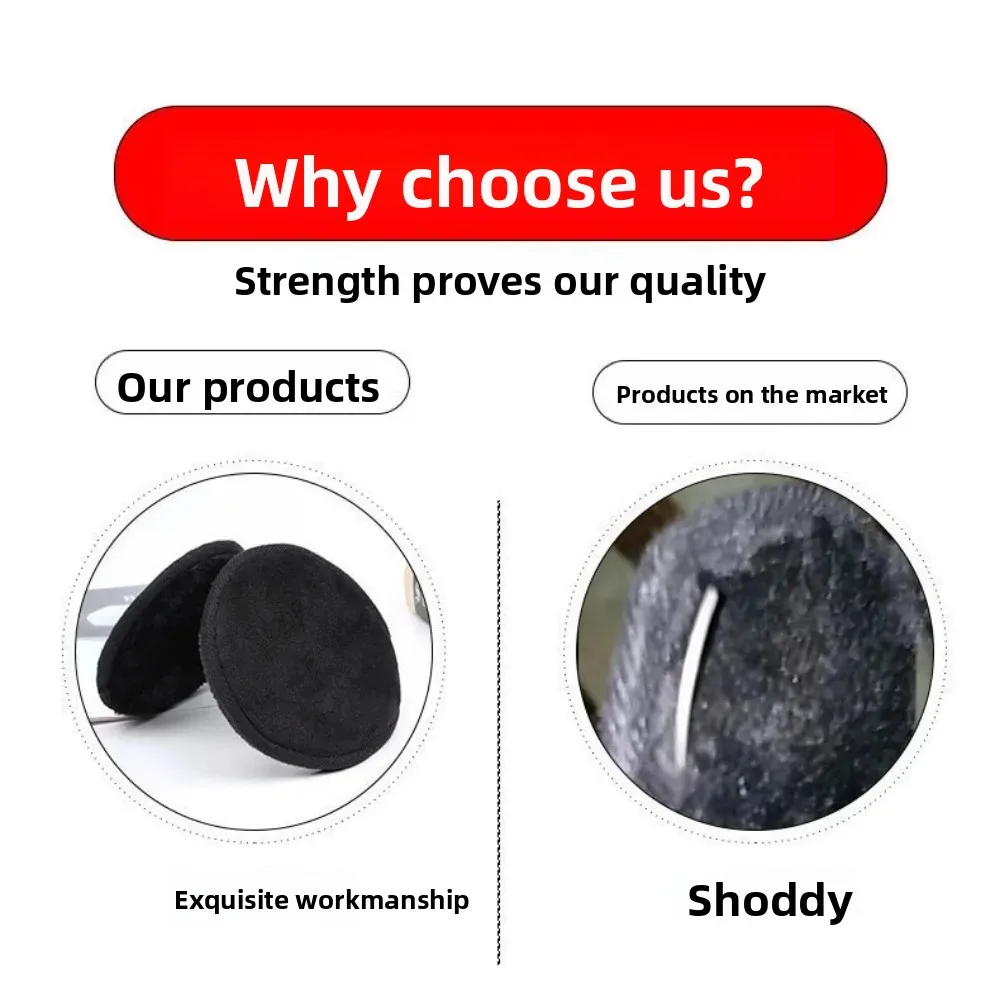 1 قطعة غطاء للأذنين اللؤلؤ لطيف الخريف والشتاء للتدفئة مريحة للجنسين تدفئة تقليد أرنب أفخم واقي أذن بالجملة #4