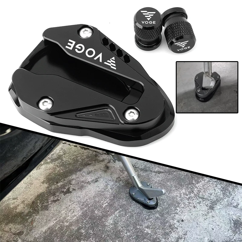 

SideStand Extension Motorcycle Aluminum Kickstand Extension Pad Enlarger Plate For Voge RR660S 525RR 525AC 525R 525 RR AC RR 660
