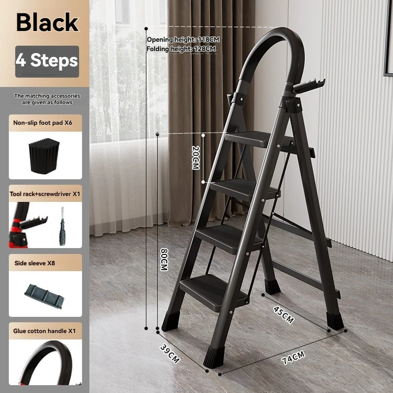 4 steps black