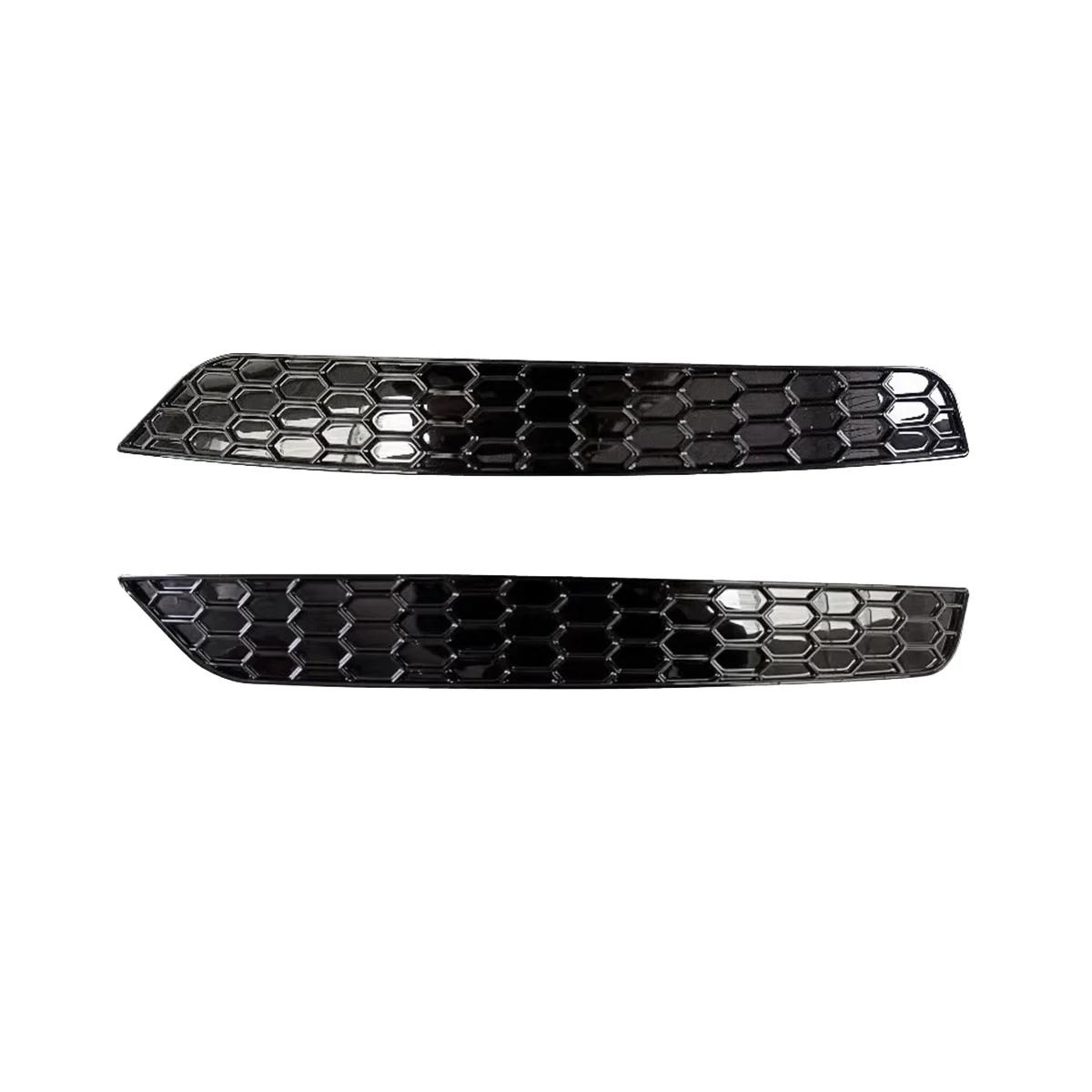 1Pair Rear Bumper Honeycomb Reflector Cover Trim Styling for VW Golf 6 GTI Rear Bar Tail Fog Light Strips Sticker Glossy