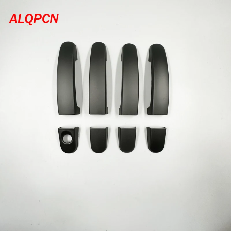 For Ford Ranger T6 T7 2012-2018  Accessories Door Handle Cover Trim Plastic Imitation  black 1set