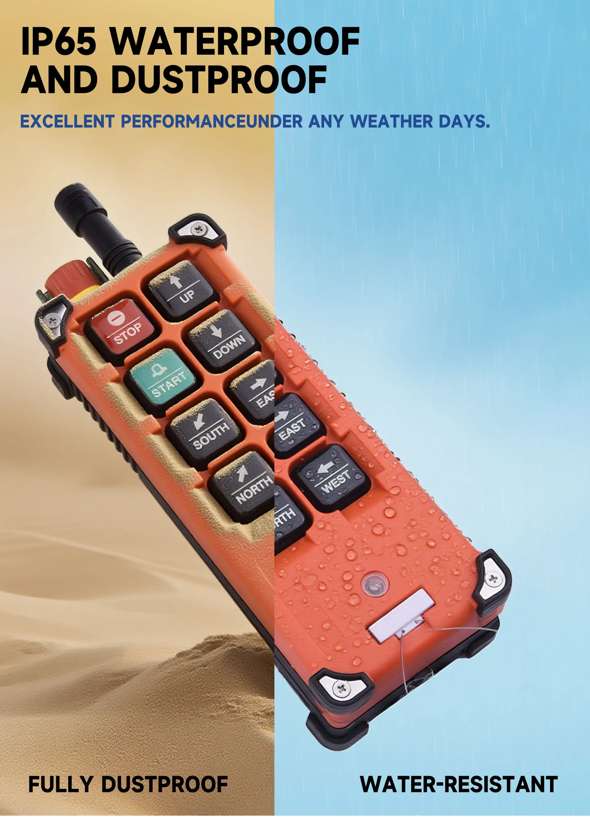 

F21-E1B with Emergency 6 buttons Industrial Wireless Radio Crane Remote Control switches Hoist overhead bridge Crane control