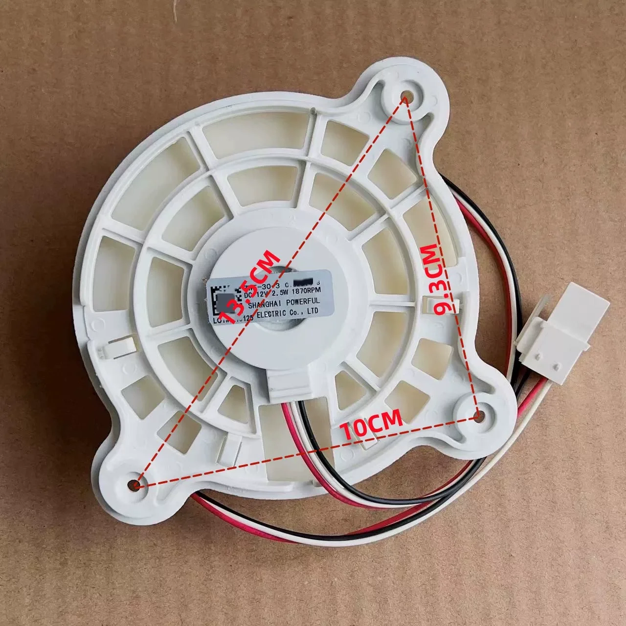 ARES2120RA for Samsung refrigerator cooling fan motor parts DC12v 2.5W 0.21A 1870RPM
