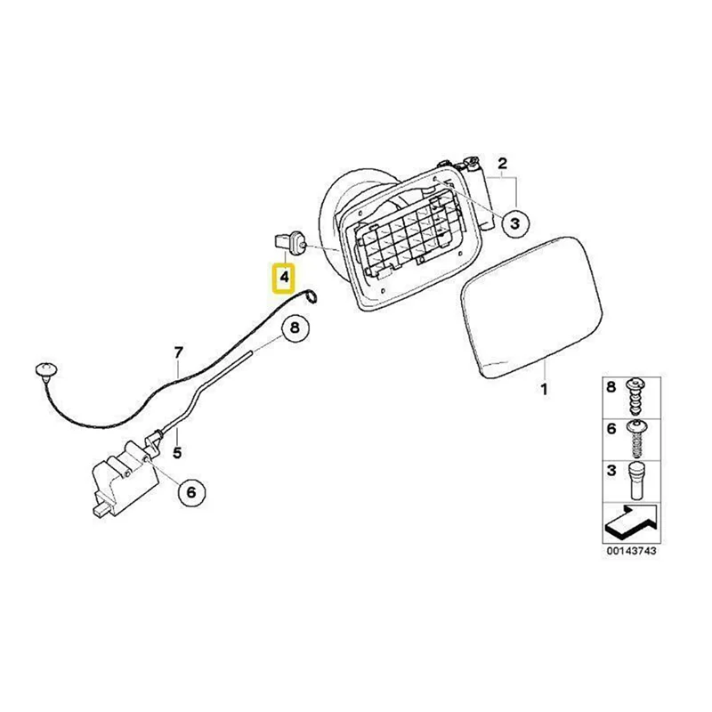 

2X New Fuel Door Latch With Ejector 51178228939 For -BMW 1 3 5 6 7 Series