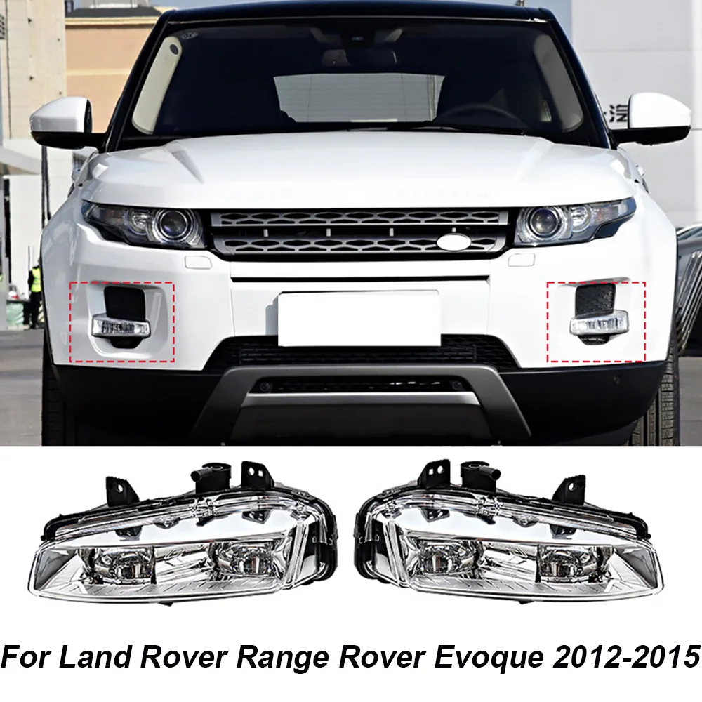 Fog Light Assembly LR026089 LR026090 Front Bumper Fog Lamp For Land Rover Range Rover Evoque 2012-2015