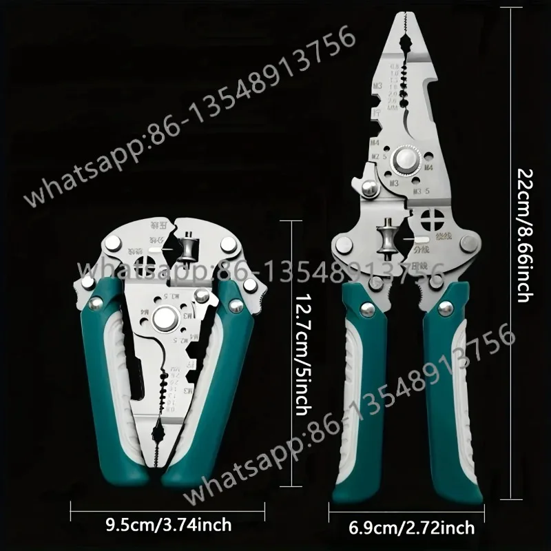 

Складной инструмент для зачистки проводов, многофункциональные электрические клещи для намотки шкива