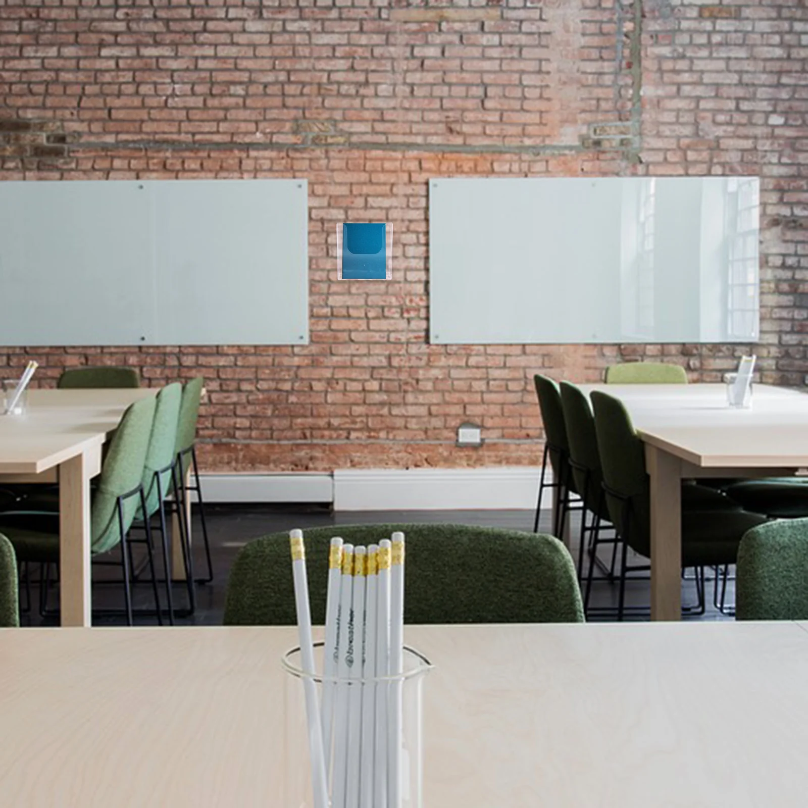 Wall-mounted Magazine Stand Pamphlets Acrylic Document Display Rack File Organizer Office Functional Bookshelf