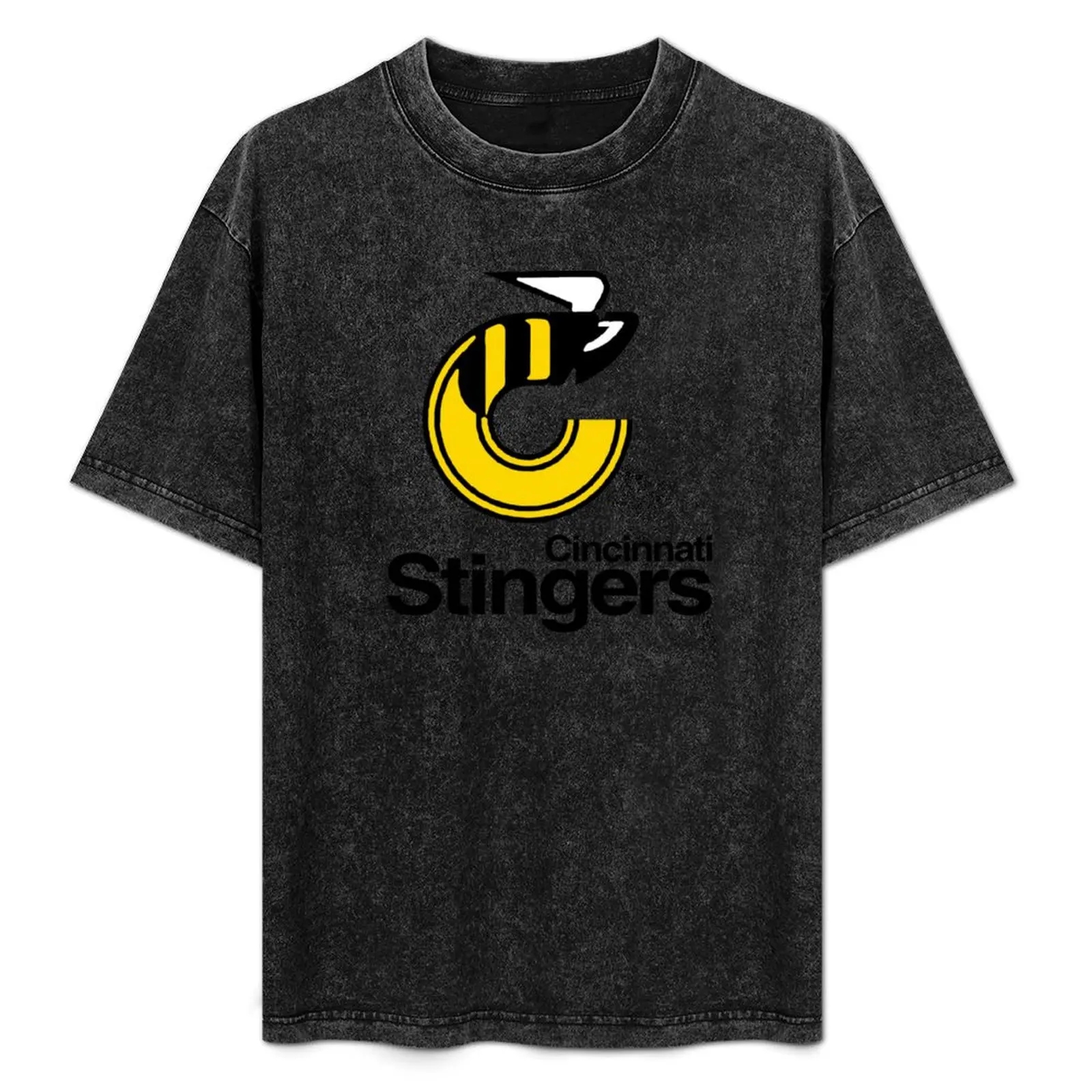 

Retro Hockey - WHA - Cincinnati Stingers Hockey Team Seventies T-Shirt graphic tee shirt blue archive t shirts for men graphic