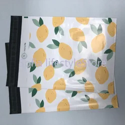 50Pcs Envelope Lemon Printing Mailing Bags Waterproof Self Adhesive Seal Packaging Delivery Bag Poly  Plastic Mailer Courier Bag