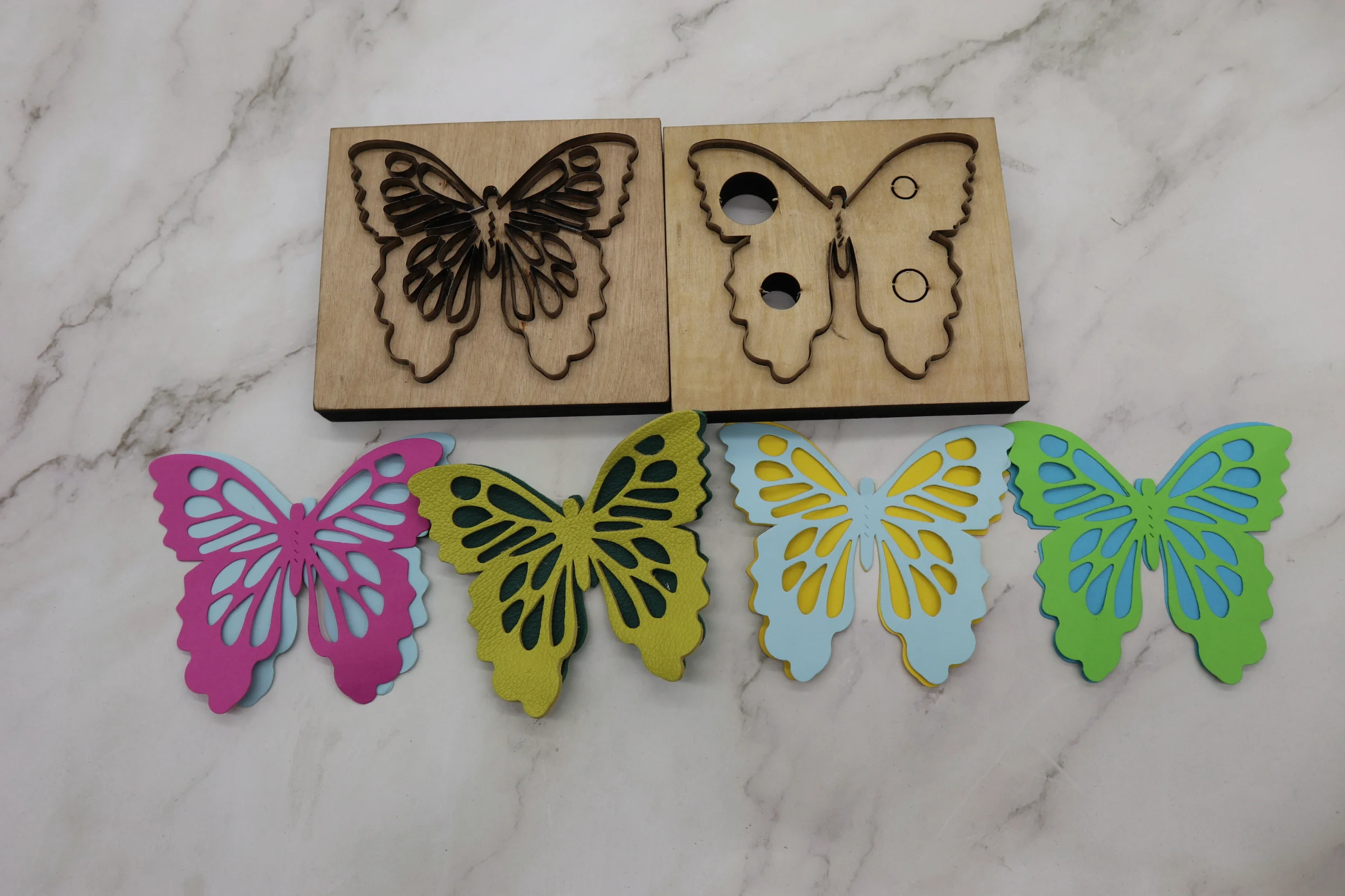 

Handmade leather knife mold laser knife mold customized butterfly knife mold butterfly pendant knife mold