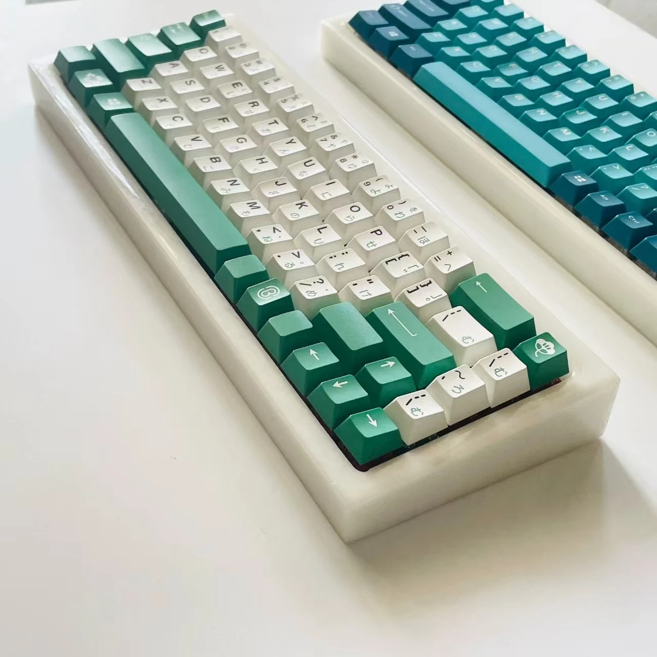 68key Jade Stone Mechanical Keyboard Kit CNC Natural Marble Case Glazing Process Hot Swap Single Mode RGB Wired 68 Keyboards
