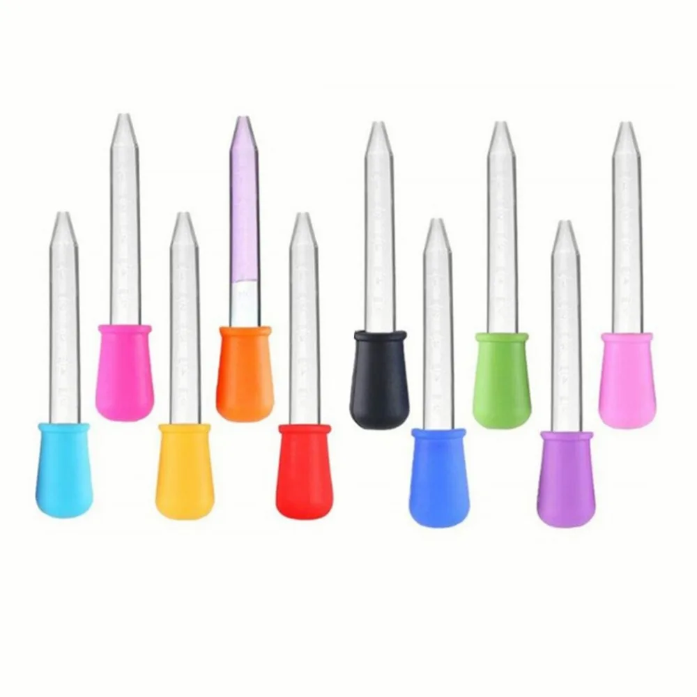 5PCS 5ml Kleine Silikon Kunststoff Pipette Dropper Fütterung Medizin Flüssigkeit Auge Ohr Pipette Dropper Labor Experiment Spielzeug geschenk – Detail 19