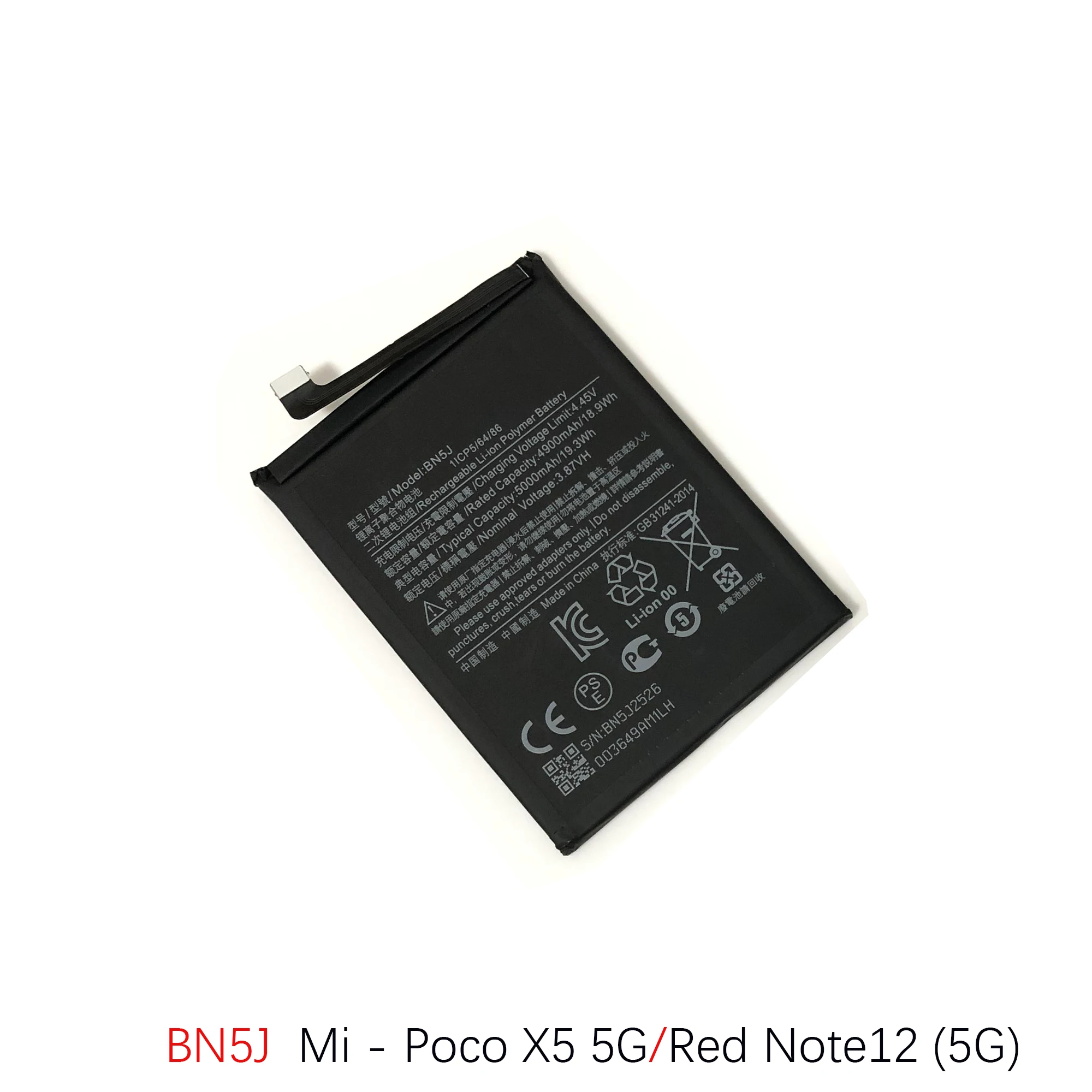 For Xiaomi Redmi 12 Poco X5 5G Replacement Battery BM5R BN5J BN50 Phone Batteries