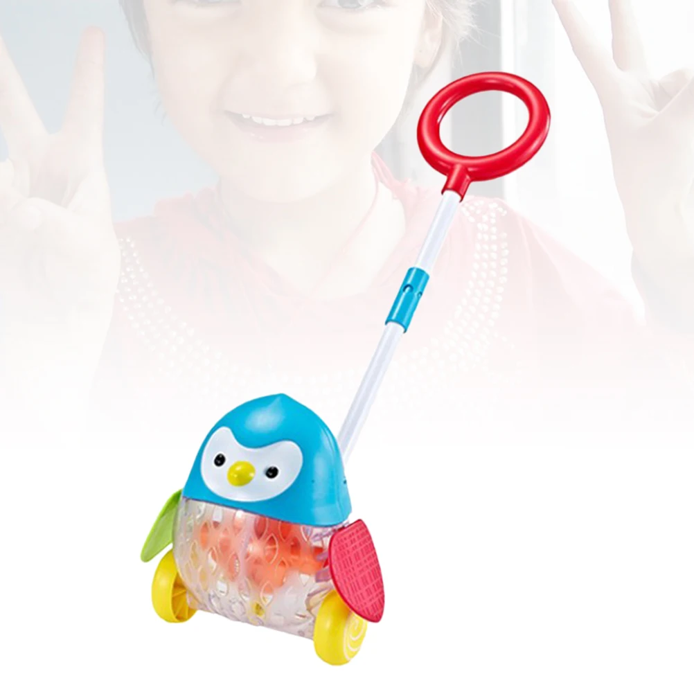 

Walker Trolley Baby Push and Pull Toy Toys for Kids Children's Wooden Multi-function