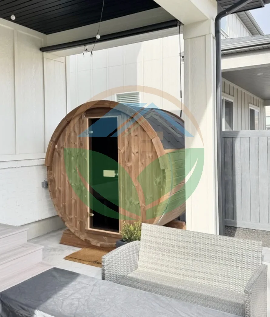 

Современная роскошная уличная сауна из хемлока с 2 комнатами для сада – самая популярная модель