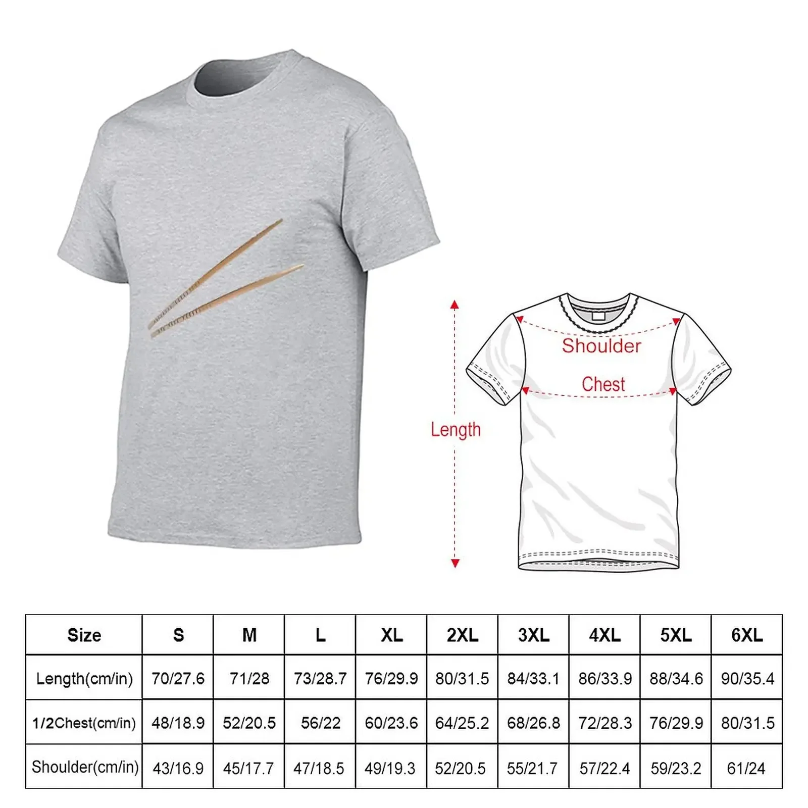 Chop Sticks T-Shirt funnys boys whites quick-drying mens graphic t-shirts