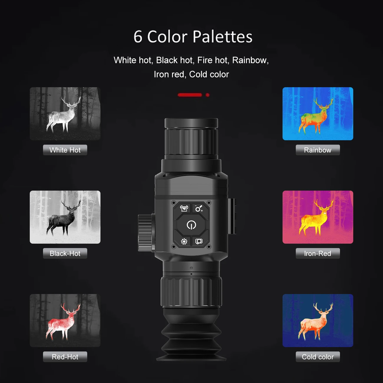 حار بيع الحرارية أحادي العين HT-C8 35 مللي متر عدسة الصيد التصوير الحراري تلسكوب ، مع للرؤية الليلية أحادي العين GR225 HT-A7