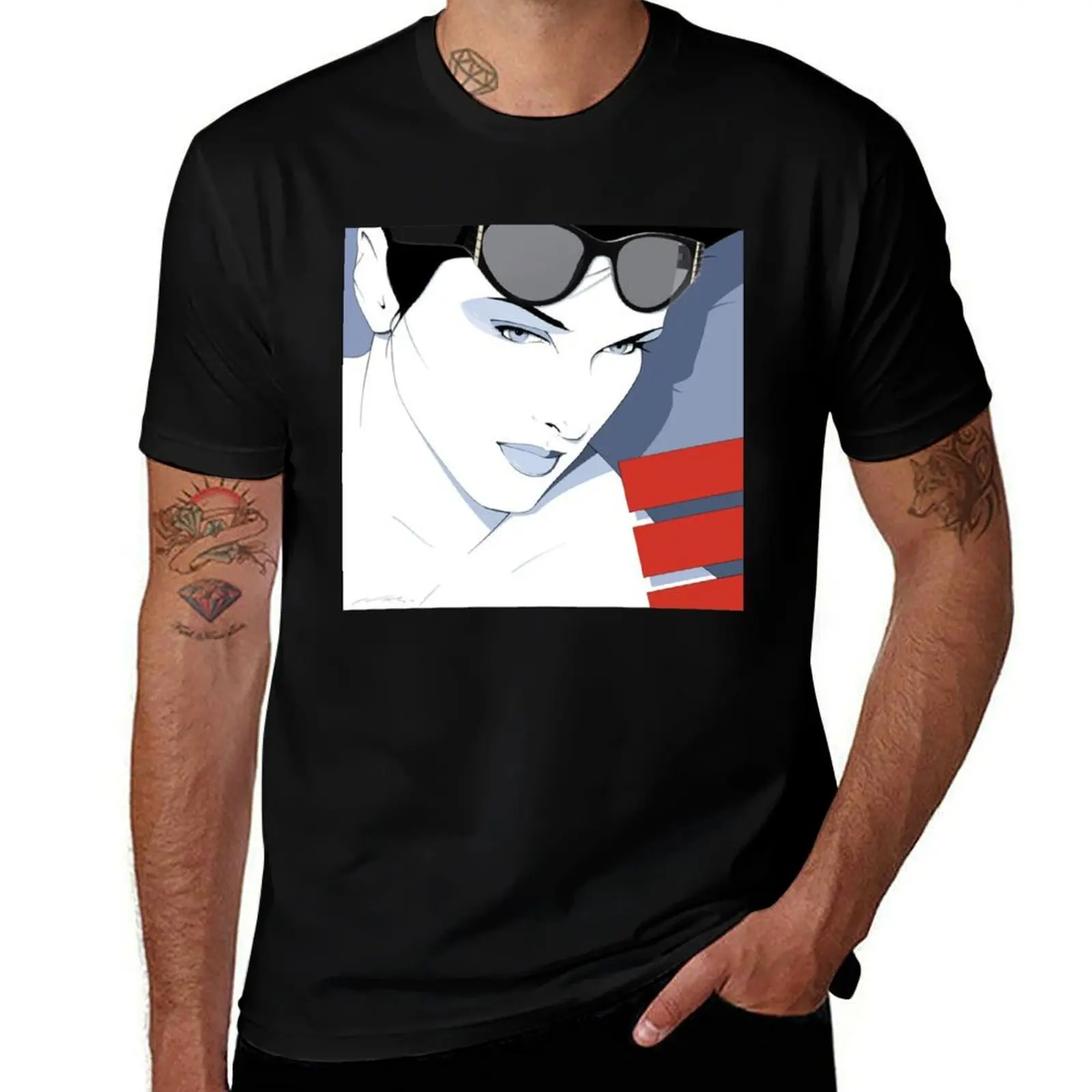 

Haute Couture Framed Patrick Nagel Woman Classic . T-Shirt t shirt man casual T-Shirt
